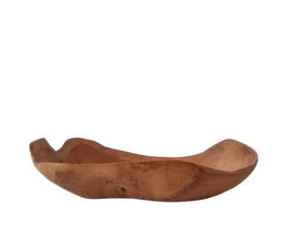 Dekoračná misa ORGANIC z teakového dreva má nepravidelný organický tvar a vynikne ako solitér.