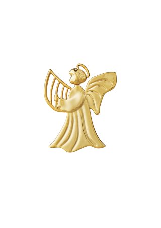 Vianočná ozdoba HARP Angel H7 Gold prispeje k vytvoreniu vianočnej nálady u vás doma. Figúrka má 7 cm a je z pozlátenej ocele.